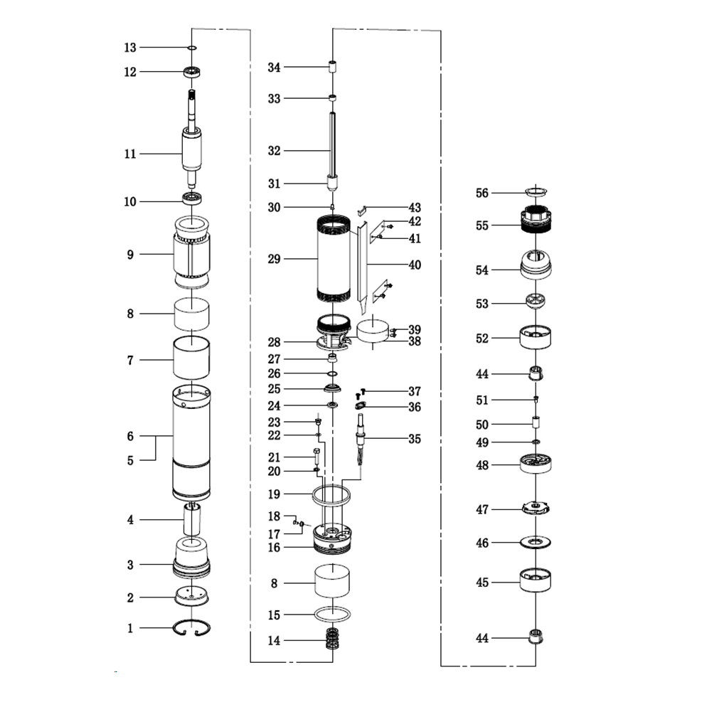 Насос скважинный, центробежный НСЦ-75-80